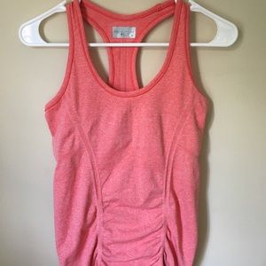 Athleta Red/Pink Scrunch Tank